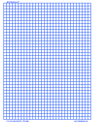 1/2 Inch Grid - Graph Paper, 2/inch Blue, A4