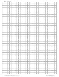 Graph Paper Blank, 2cm LightGray, Letter