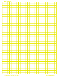 Graphing Paper - Graph Paper, 10mm Yellow, Letter