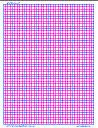 Blue&Pink 15 by 3 mm Linear Engineering Graph Paper, A3