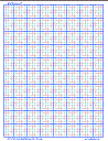 Blue&Watermark 1 by 10 Per Inch Linear Engineering Graph Paper, Letter