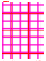 Red&Pink 1 by 4 Per Inch Linear Engineering Graph Paper, A4