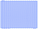 Isometric Grid - Graph Paper, 2/inch Blue, Full Page Land A5