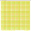 Graph Paper Logarithmic, Yellow 1V3H Cycle, Square Landscape Legal Graphing Paper