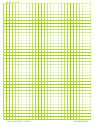 One Inch Graph Paper, 1/inch Green, A5