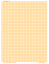 Half Inch Grid - Graph Paper, 2/inch Orange, A4
