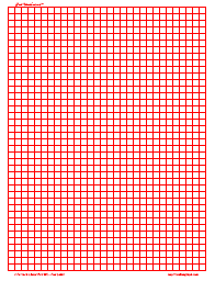 Half Inch Graph Paper, 2/inch Red, A3