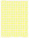 Cartesian Graph - Graph Paper, 8/inch Yellow, Legal