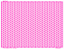 Triangular Graph Paper, 2mm Pink, Full Page Land Letter