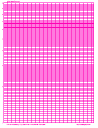 Semilogarithmic Graph Paper, 5/inch Pink, 1 Cycle Vertical, Port Letter